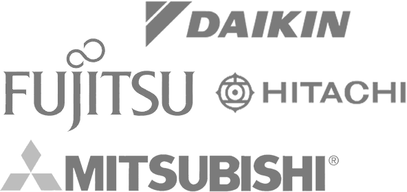 DAIKIN, FUJITSU,HITACHI AND MITSUBISHI BRANDS